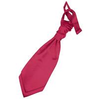 Boy\'s Plain Crimson Red Satin Scrunchie Cravat