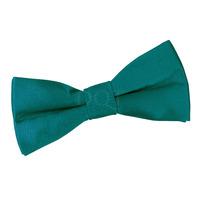 Boy\'s Plain Teal Satin Bow Tie