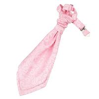 Boy\'s Swirl Baby Pink Scrunchie Cravat