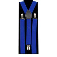 Boy\'s Plain Royal Blue Braces