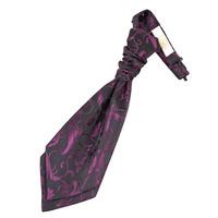 Boy\'s Passion Black & Purple Scrunchie Cravat