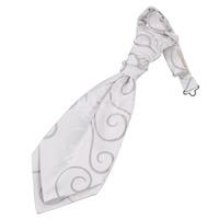 Boy\'s Scroll Silver Scrunchie Cravat