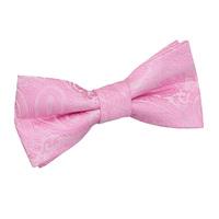 Boy\'s Paisley Baby Pink Bow Tie