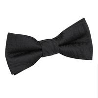 Boy\'s Paisley Black Bow Tie