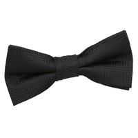 boys greek key black bow tie