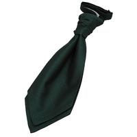 Boy\'s Greek Key Dark Green Scrunchie Cravat