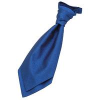Boy\'s Greek Key Royal Blue Scrunchie Cravat