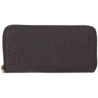 borbonese jet tundra fabric wallet womens purse wallet in brown