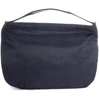Borbonese shoulder bag in black jet fabric with shoulder strap women\'s Shoulder Bag in black