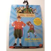 Boys 7-9yr Horrible Histories Guy Fawkes Bonfire Fancy Dress Outfit Costume