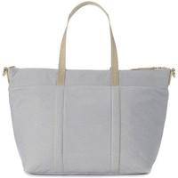 Borbonese shopping bag in light grey jet fabric women\'s Shoulder Bag in grey