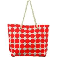 Boutique Ladies Large Canvas Summer Beach Tote Shopping Bag women\'s Shopper bag in orange