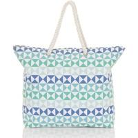 Boutique Ladies Large Bright Canvas Summer Beach Tote Shopping Bag women\'s Shopper bag in green