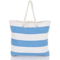Boutique Ladies Large Canvas Summer Beach Tote Shopping Bag women\'s Shopper bag in blue