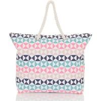 boutique ladies large bright canvas summer beach tote shopping bag wom ...