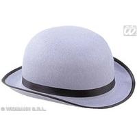 Bowler Big Felt Grey Bowler Hats Caps & Headwear For Fancy Dress Costumes