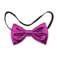 Bow Tie Metallic Cerise