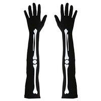Bone Halloween Theme Gloves For Fancy Dress Costumes Accessory