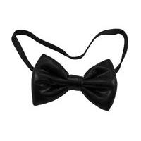 bow tie metallic black