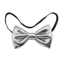 Bow Tie Metallic Silver