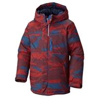 Boys Alpine Free Fall Jacket - Bright Red Camo Tweed