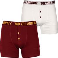 Boston Boxer Shorts Sets in Oxblood / White Marl - Tokyo Laundry