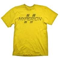 borderlands hyperion logo mens t shirt large yellow ge1707l