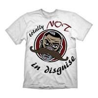 borderlands mens dr ned totally not in disguise t shirt large white ge ...