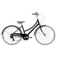 bobbin bicycles brownie 7 speed 2017 womens hybrid bike black 43cm