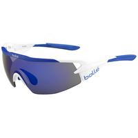 Bolle Aeromax Glasses - Blue Violet Oleo AF Lens | White/Blue