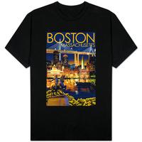 Boston; Massachusetts - Skyline at Night