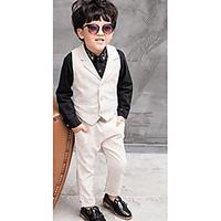 boys formal solid pants suit blazerpolyester spring fall black blue wh ...