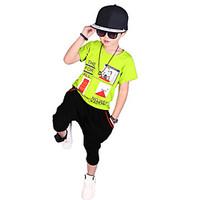 boys going out casualdailysports print cotton summer short sleeve midd ...