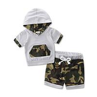 Boys Kids Sets Cotton Camouflage Boy Baby Summer Short Sleeve Clothing shorts Set