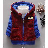 Boy Casual/Daily Solid Suit Blazer, Cotton Winter Long Sleeve