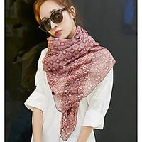 Bohemia Bbeach Tourism 2017 Cotton Rose Scarf Shawl Thin Long Rectangle Print Women\'s