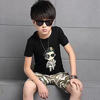 boys print sets cotton summer clothing set