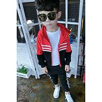 boys casualdaily striped clothing setcotton spring fall orange red