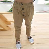 Boy\'s Fashion Pure Color Vintage Casual Pants