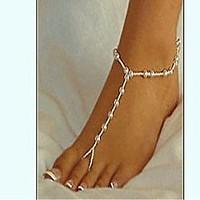 Body Jewelry/Anklet Barefoot Sandals Imitation Pearl Others Unique Design Fashion White 1pc