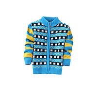 Boy\'s Casual/Daily Print Sweater CardiganCashmere / Wool Winter / Spring / Fall Blue / Green