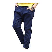 boys casualdaily solid pants cotton spring