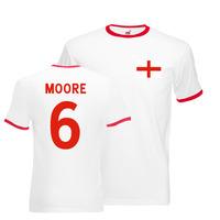 bobby moore england ringer tee white red