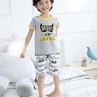 boys casualdaily geometric sets cotton summer clothing set