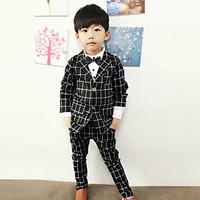 boys casualdaily solid suit blazercotton spring fall black blue brown