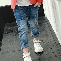 boys casualdaily geometric pants cotton spring fall blue