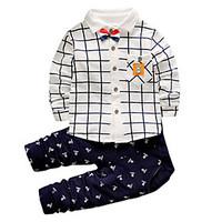 boys print sets rayon spring fall long sleeve clothing set