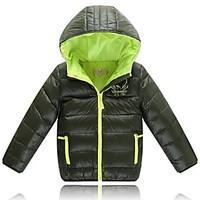 boys polyester down cotton padded winter solid