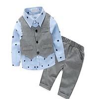 boys casualdaily solid clothing setcotton spring fall blue