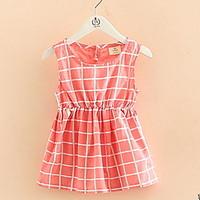 Bow Check Plaid Children\'s Princess Dress Children\'s Wear Clothes Summer 2017 Girls\' Baby Sleeveless Vest Dress Skirt Gift